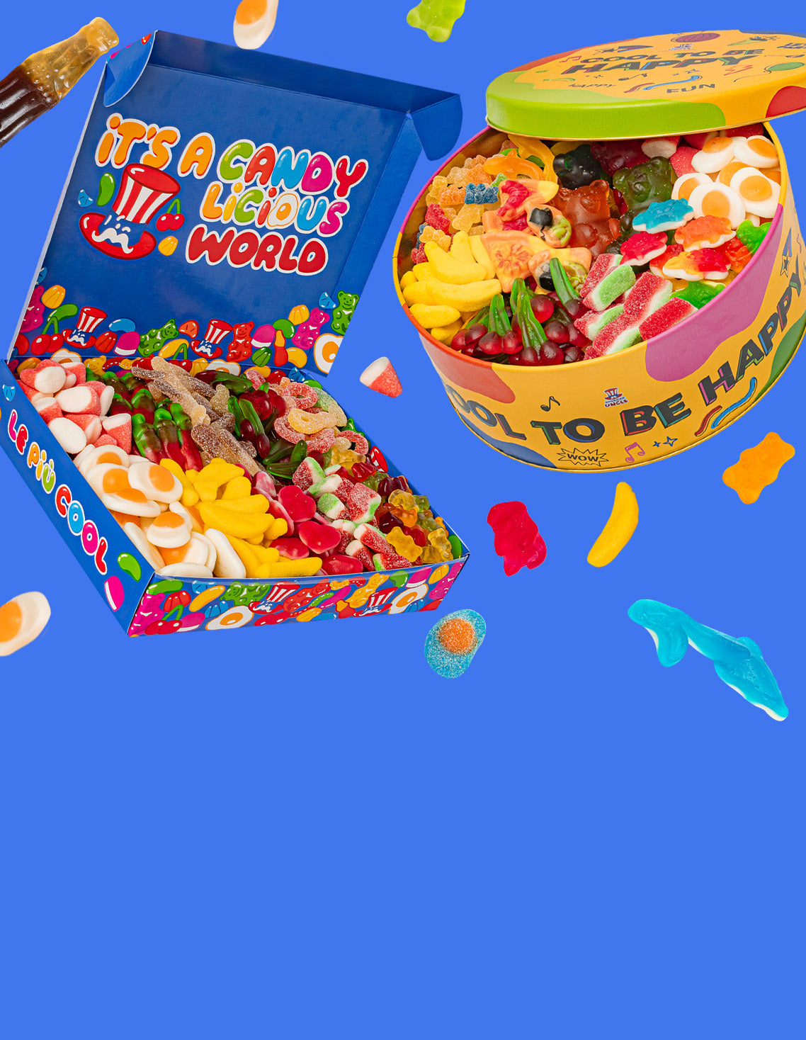Wunnie box “Happy Birthday” by American Uncle - Idea regalo compleanno  originale, scatola di caramelle compleanno bambini miste da 1kg
