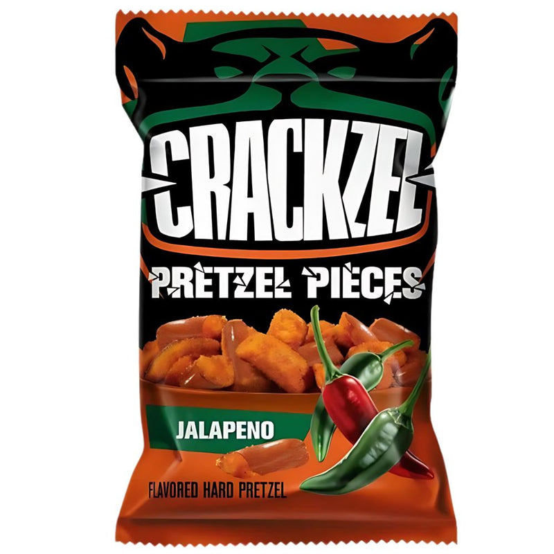 Confezione da 85g di pretzel al jalapeno Crackzel