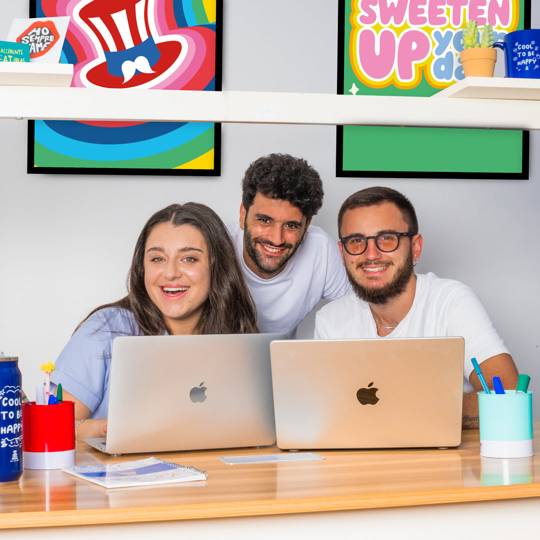 foto del team: Marilena, Fabrizio, Paolo