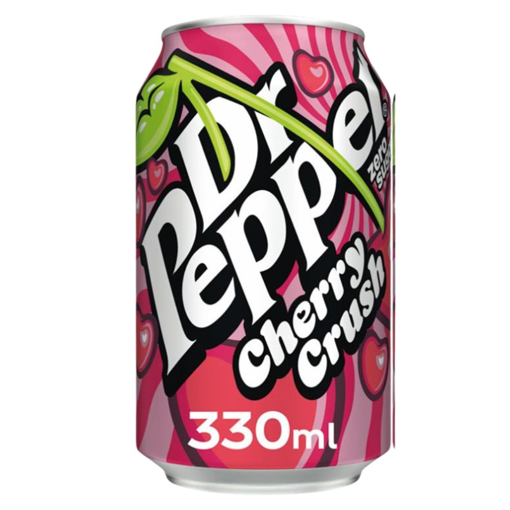Dr Pepper Zero Cherry Crush Limited Edition, bevanda gassata senza zuccheri al gusto di ciliegia da 330ml
