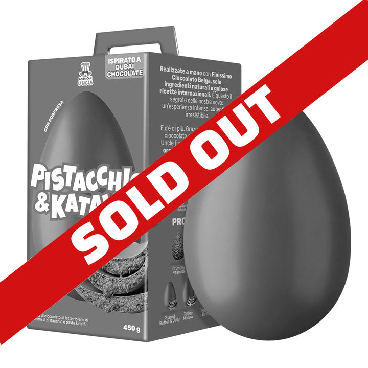 AU Pistacchio & Kataifi Easter Egg, uovo di Pasqua di cioccolato al latte ripieno di crema al Pistacchio e Kataifi da 450 g