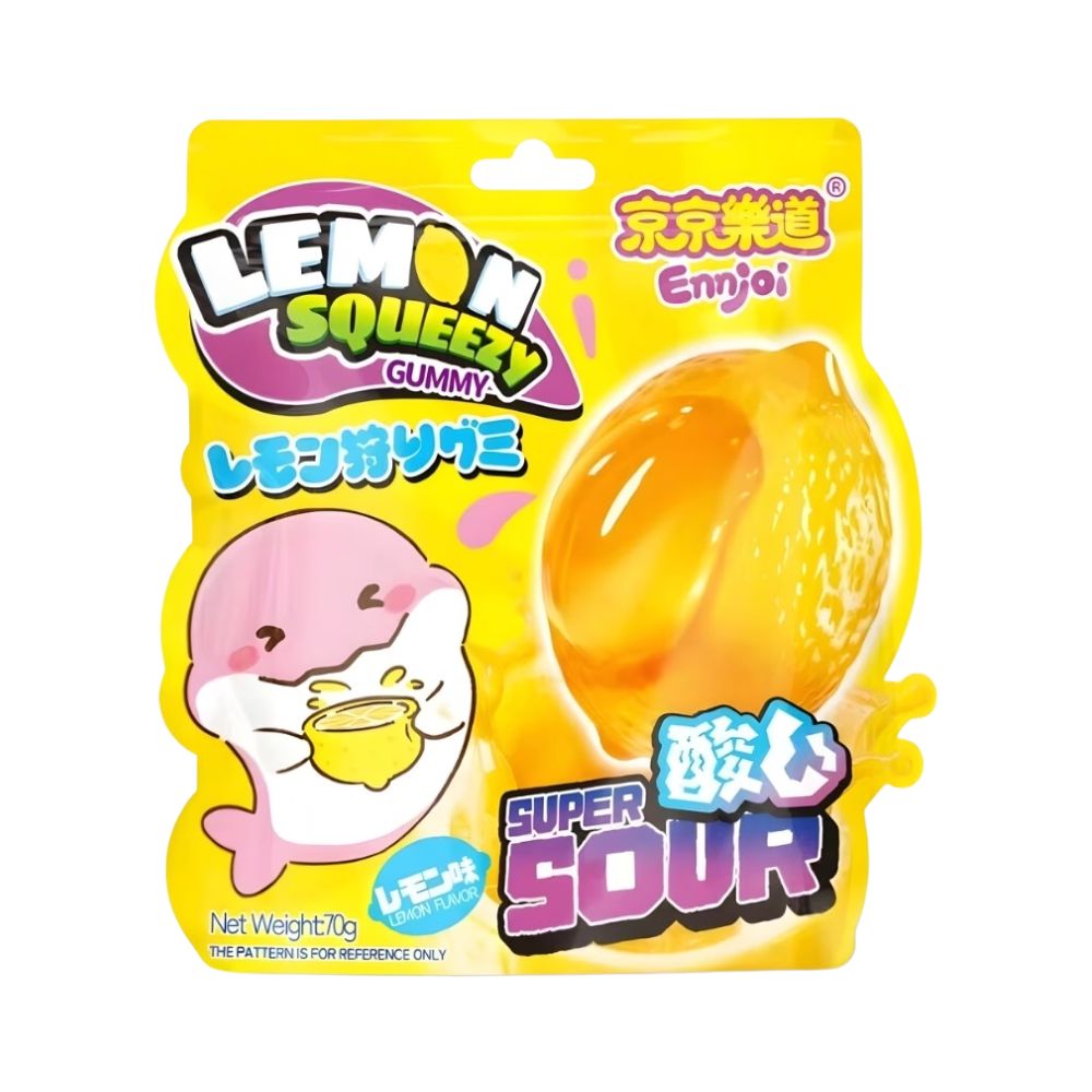 Ennjoi Lemon Squeezy Gummy, caramelle gommose al gusto di limone da 70g