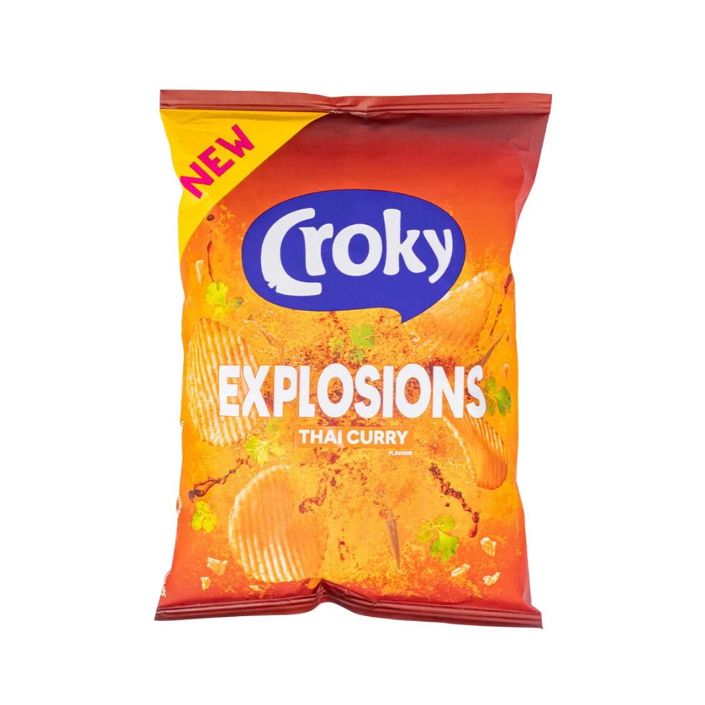 Croky Thai Curry Explosions, patatine al curry da 40g
