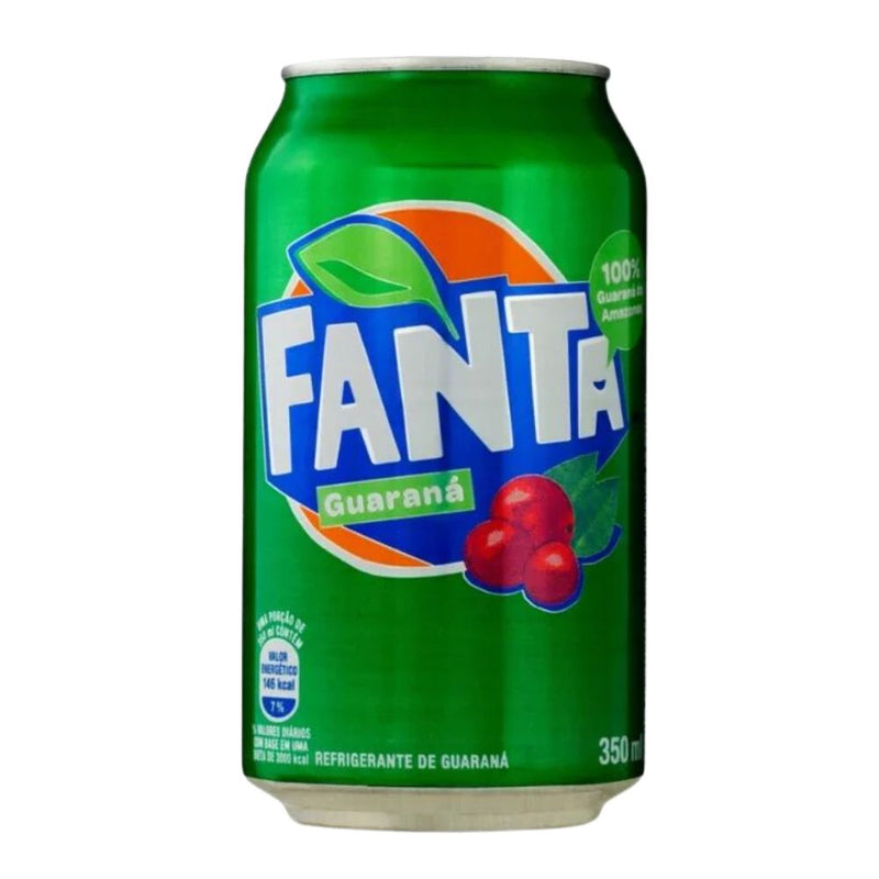 Confezione da 350ml, bevanda gassata al gusto di maracuja Fanta.