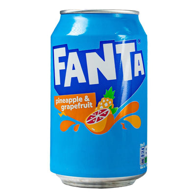 Confezione da 330ml di bevanda all'ananas e pompelmo Fanta.