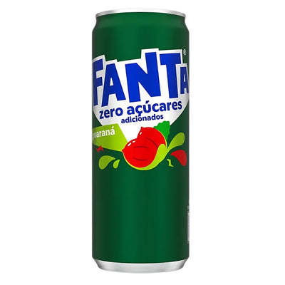 Confezione da 330ml di bibita gassata al gusto di guaraná Fanta.