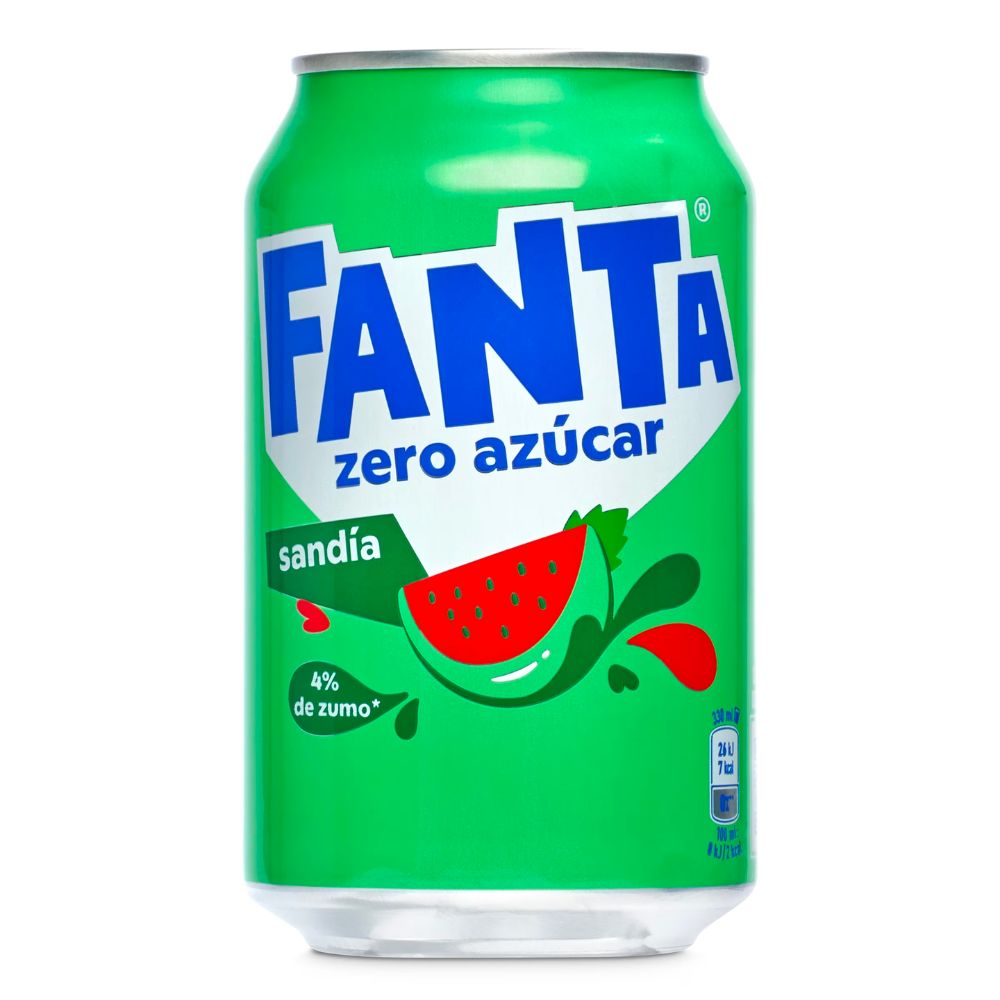 Confezione da 330ml di bevanda all'anguria Fanta Sandia