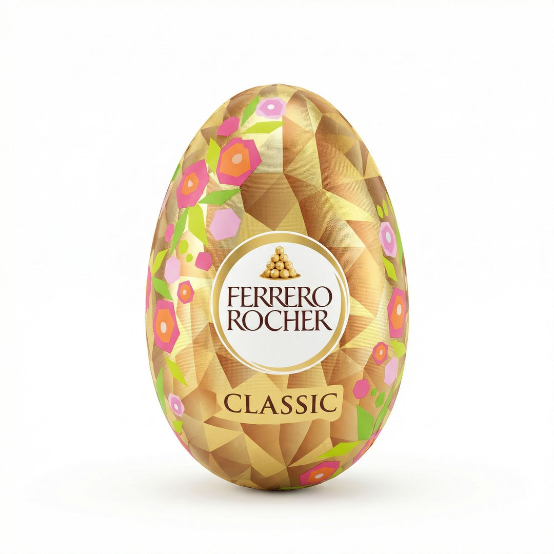 Ferrero Rocher Classic, uovo di cioccolato e nocciola da 100g