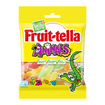 Confezione da 90g, caramelle gommose al gusto di frutta.