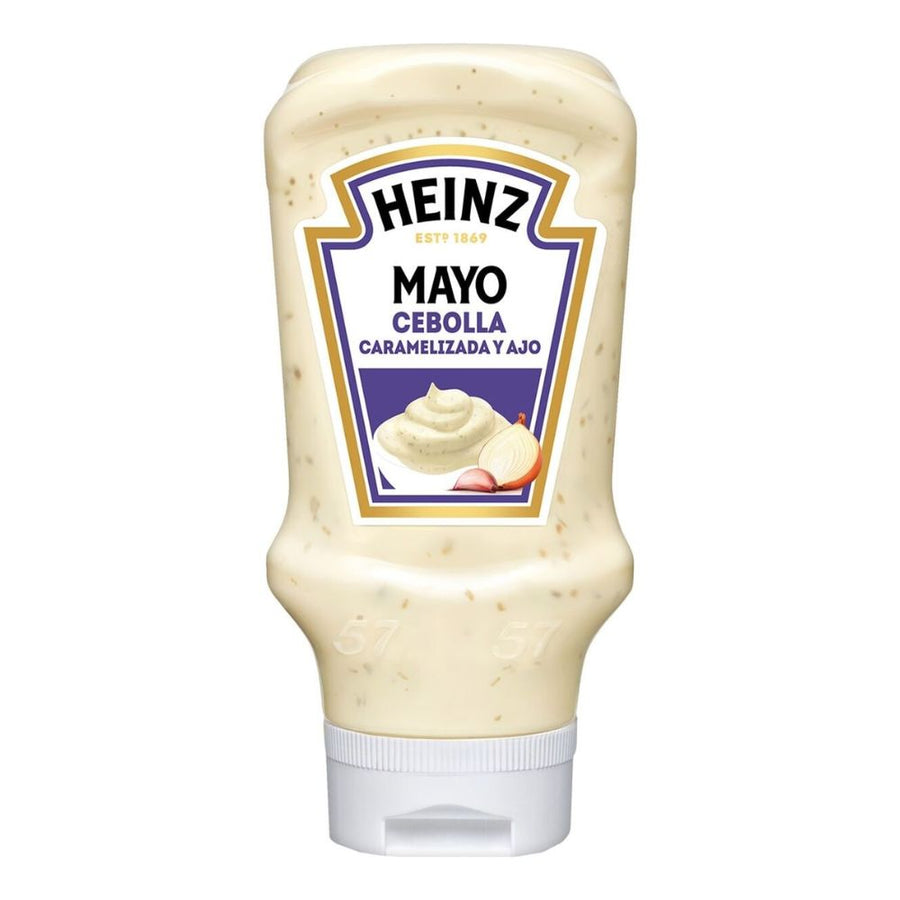 Confezione da 395g, salsa fina al gusto di cipolla caramellata Heinz.