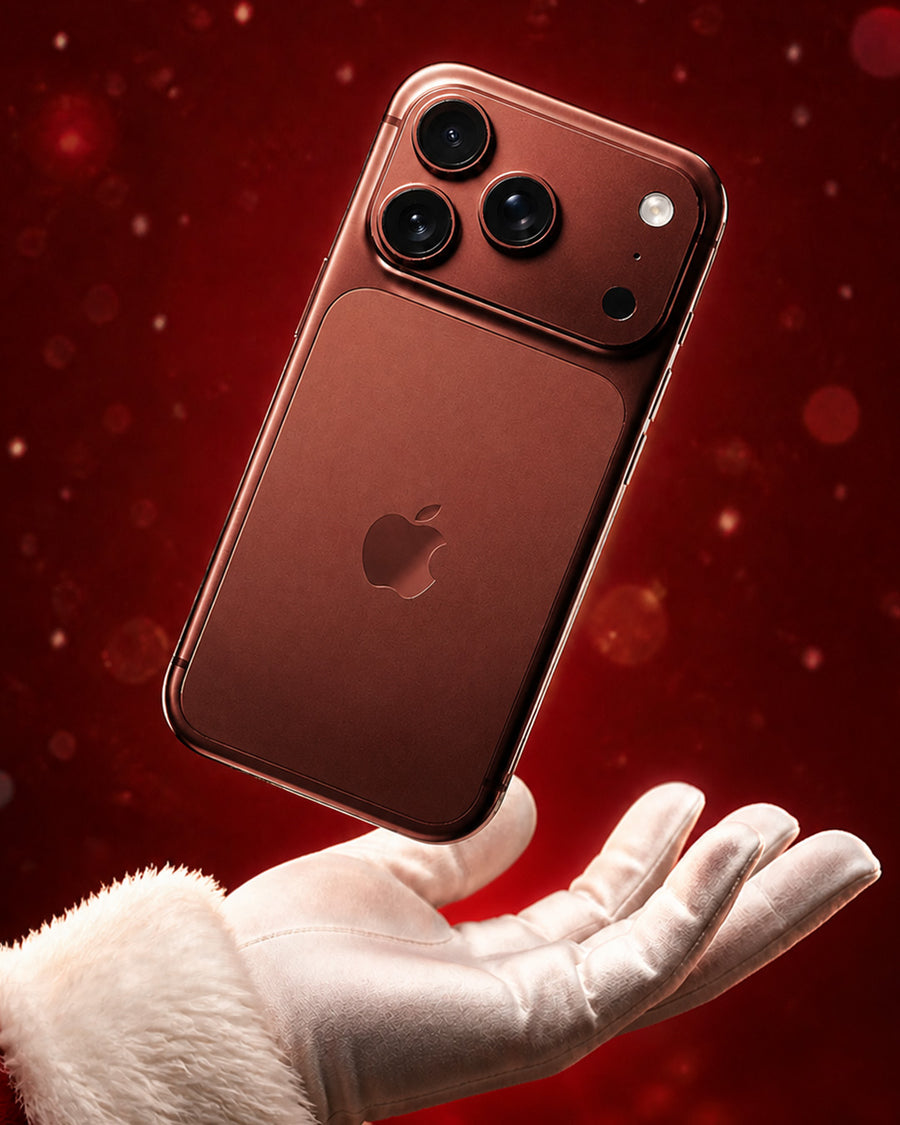 Iphone con Mano di Babbo Natale