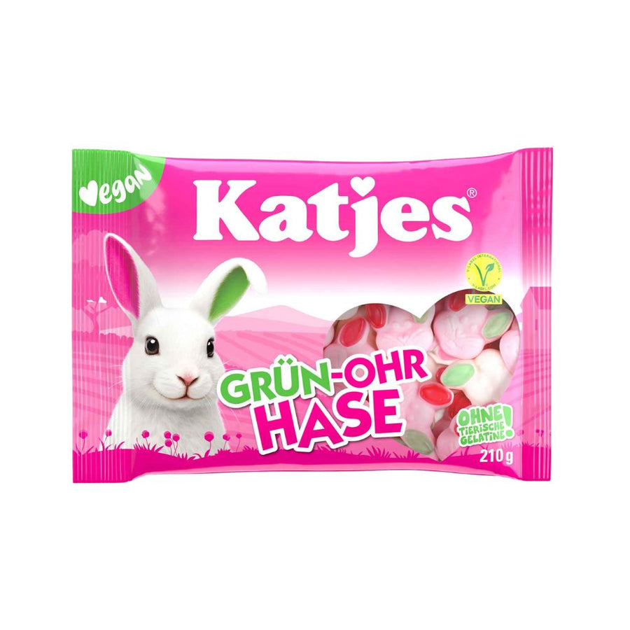 Katjes Grün-Ohr Hase, caramelle gommose al gusto di frutta da 210g