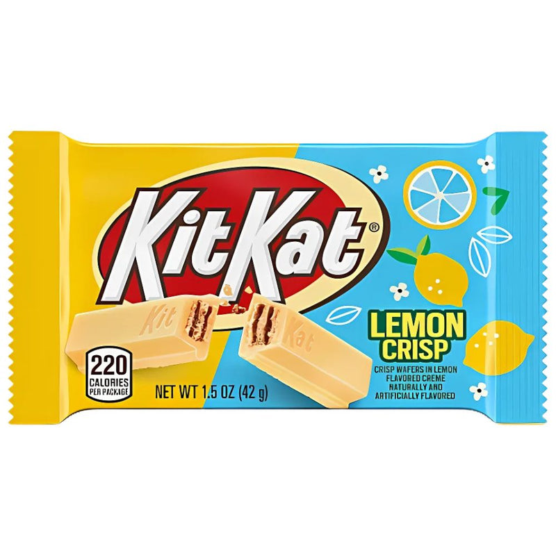 Confezione da 42g, wafer ricoperto di crema al gusto di limone Kit Kat.