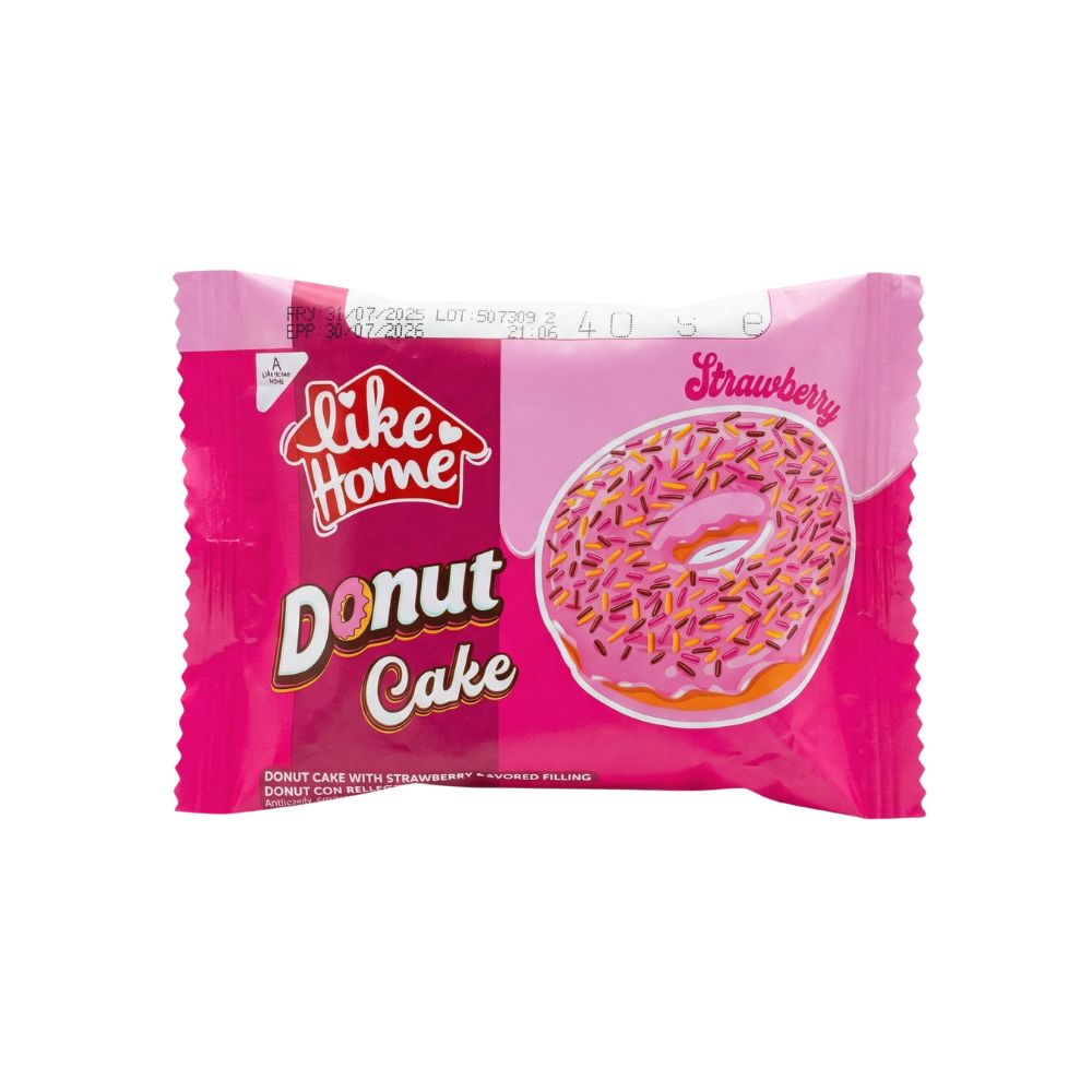 Like Home Donut Cake Strawberry - torta con ripieno di fragola 40g