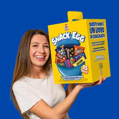 American Uncle Snack Egg M, uovo da 15 snack dolci e salati a sorpresa