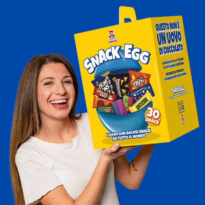 American Uncle Snack Egg L, uovo da 30 snack dolci e salati a sorpresa