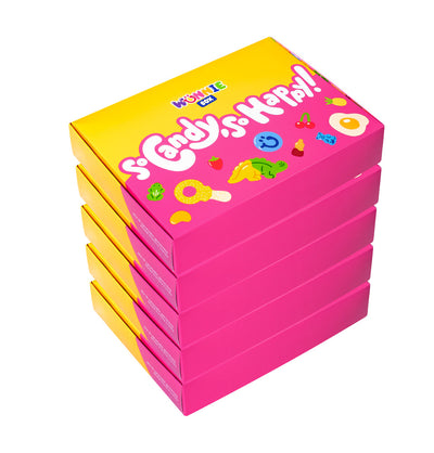Wunnie box "So Candy, So Happy", 5 scatole di caramelle gommose in gusti assortiti da 480g