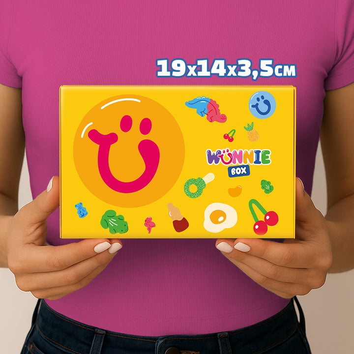 Wunnie box "So Candy, So Happy", 5 scatole di caramelle gommose in gusti assortiti da 480g