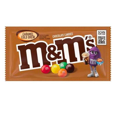 Confezione da 40g di confetti al gusto di caramello M&M's Caramel Cold Brew