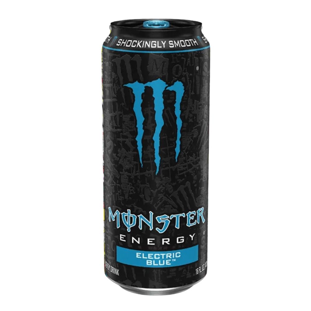 Monster Energy Electric Blue, bevanda energetica al gusto di lampone blu da 473ml