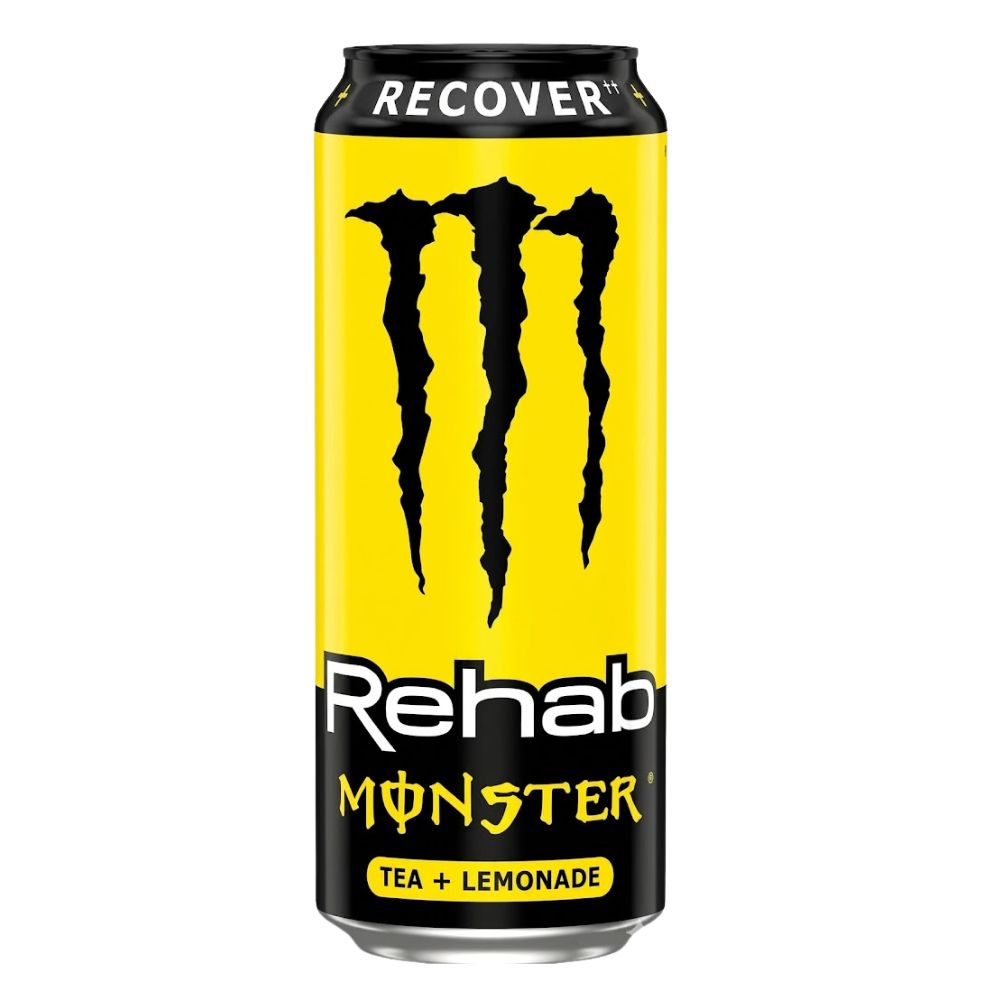 Monster Rehab Lemonade, bevanda energetica a base di estratto di tè e limone da 500ml