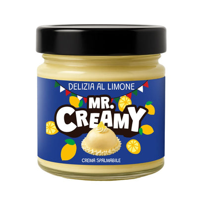 Confezione da 200g, crema spalmabile al gusto di delizia al limone Mr. creamy.