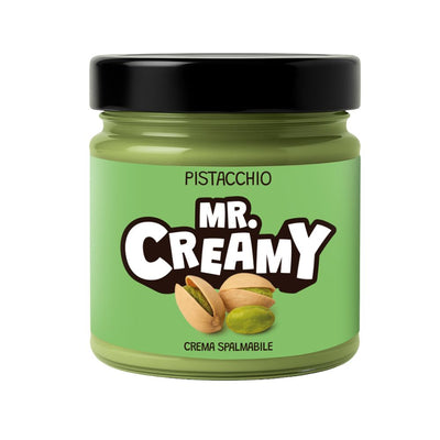 Confezione da 200g, crema spalmabile al pistacchio Mr. Creamy.