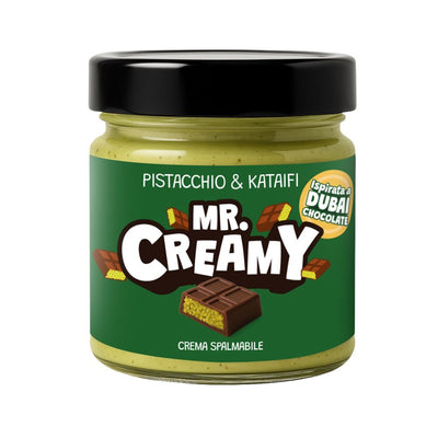 Confezione da 200g, crema spalmabile pistacchio e kataifi Mr. Creamy.