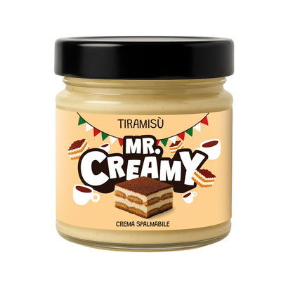 Confezione da 200g, crema spalmabile al gusto di tiramisù Mr. Creamy.