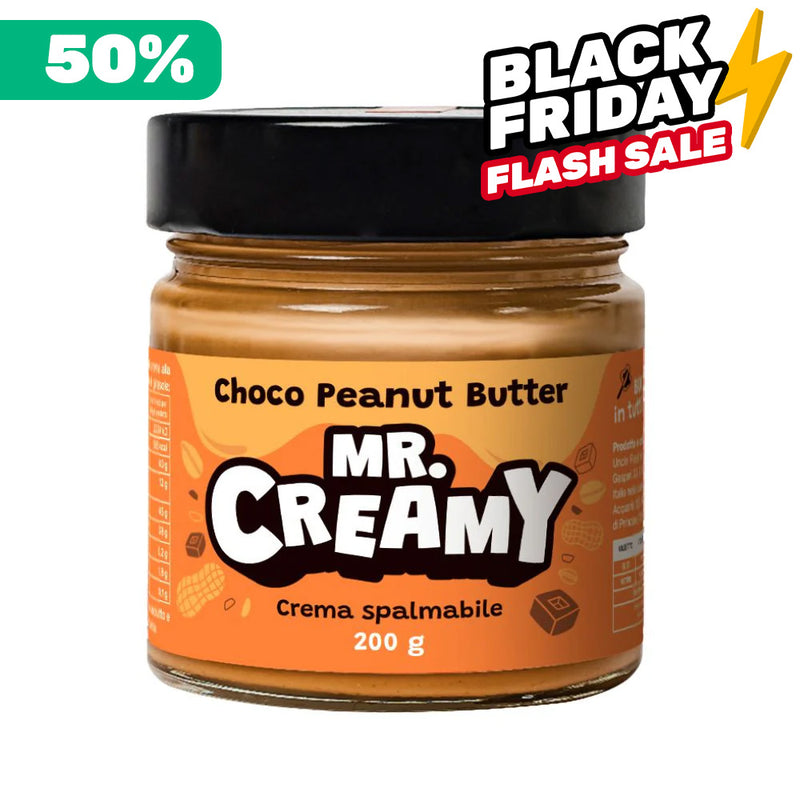 Mr. Creamy Choco Peanut Butter, crema spalmabile alle arachidi e nocciole da 200g