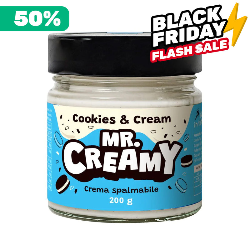 Mr. Creamy Cookies & Cream, crema spalmabile Cookies & Cream da 200g