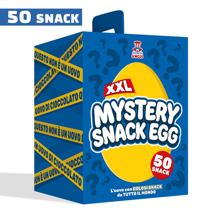 Mystery snack egg xxl, uovo con 50 snack da tutto il mondo