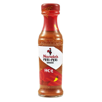 Confezione da 250g, salsa peri peri piccante Nando's.