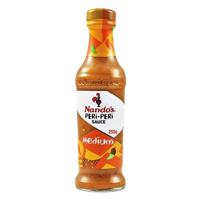 Confezione da 250g, salsa peri peri piccante Nando's.