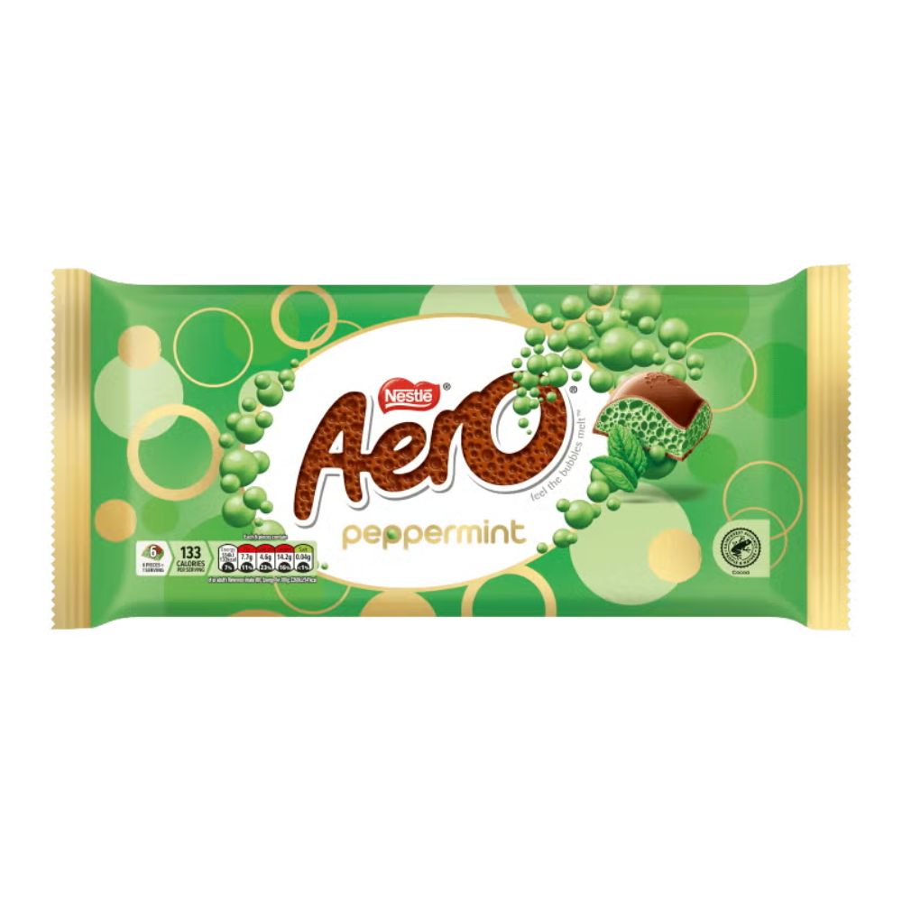 Nestlè Aero Peppermint, cioccolato al gusto di menta piperita da 295g