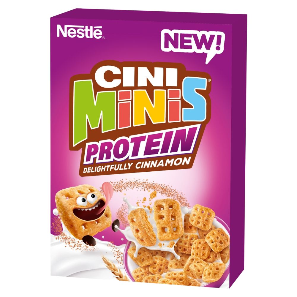 Nestlé Cini Minis Protein Cinnamon, cereali proteici al gusto di cannella da 340g