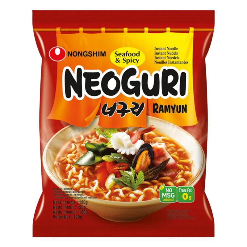 Neoguri Seafood & Spicy, noodles al gusto di frutti di mare piccanti da 120g