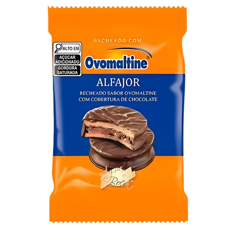 Ovomaltine Alfajor, biscotto croccante ricoperto di cioccolato e ripieno di crema al gusto di Ovomaltine da 40g