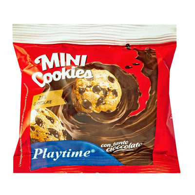 Confezione da 50g di biscotti con gocce di cioccolato Playtime.