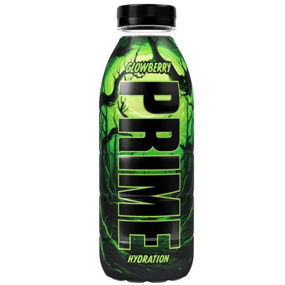 Confezione da 500ml di energy drink alla mela verde Prime Glowberry