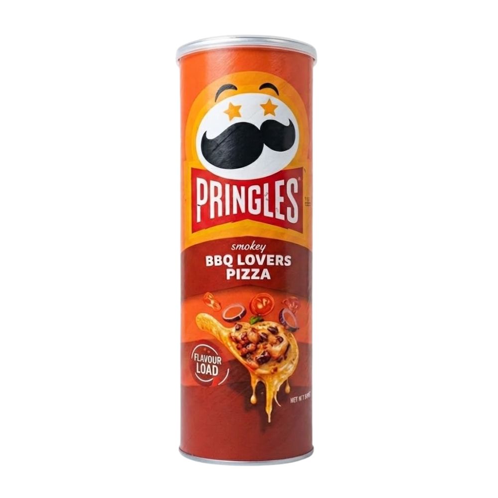 Pringles BBQ Lovers Pizza, patatine al gusto di pizza BBQ da 102g