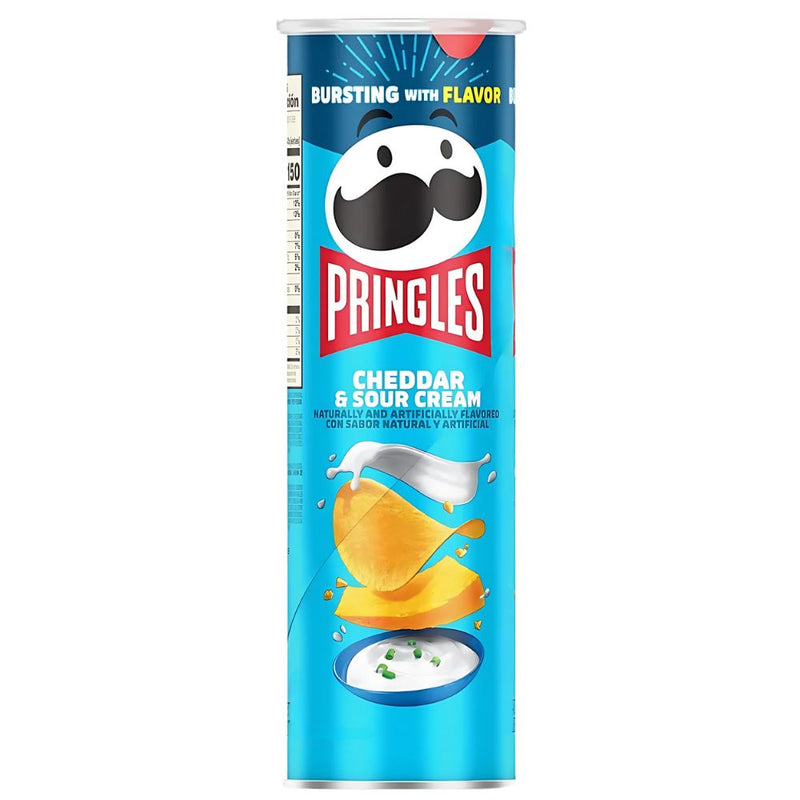 Pringles Cheddar & Sour Cream, patatine al gusto di cheddar e panna acida da 158g