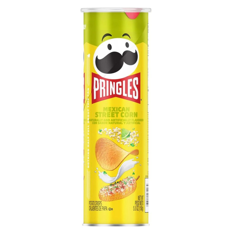 Pringles Mexican Street Corn, patatine al gusto di pannocchia grigliata con salsa al formaggio e lime da 158g