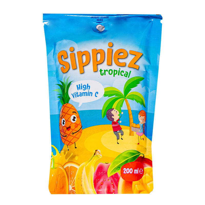 Sippiez Tropical Juice, succo di frutta al gusto tropicale da 200ml