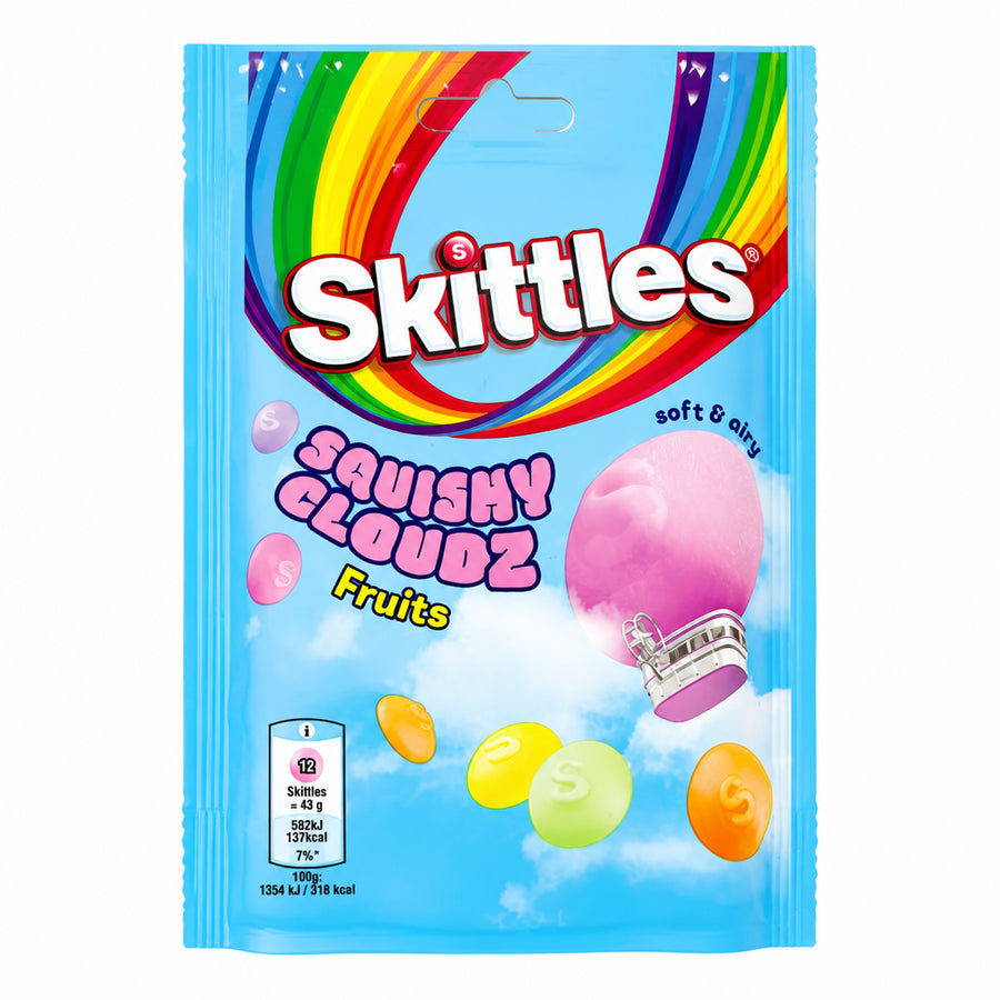 Skittles Squishy Soft Cloudz Fruits - caramelle gommose 94g