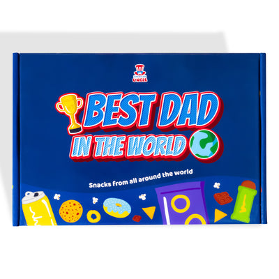 Snack Box "Best Dad", scatola a sorpresa da 20 snack dolci, salati e bevande per il papà