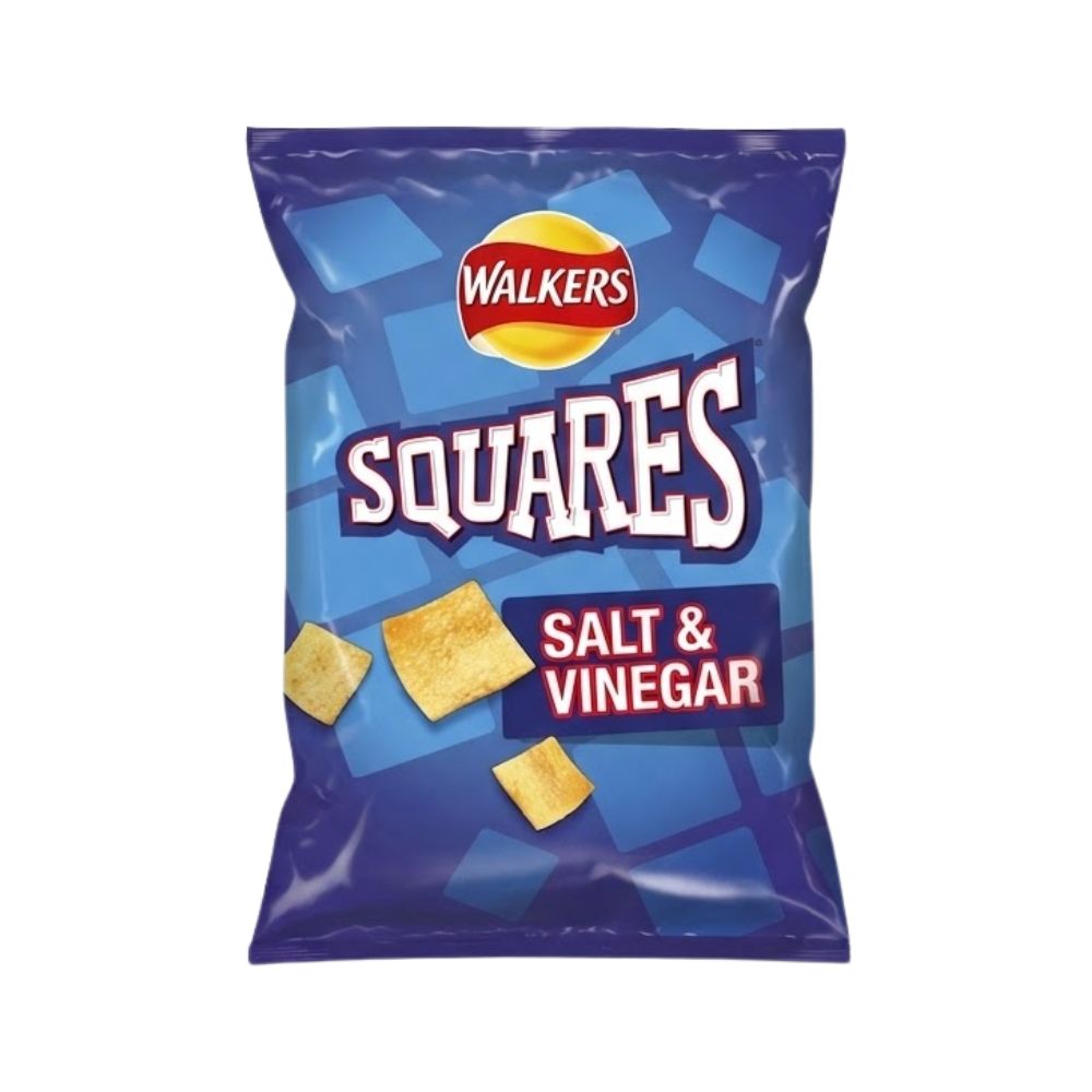 Squares Salt & Vinegar, snack al sale e all'aceto da 27,5g