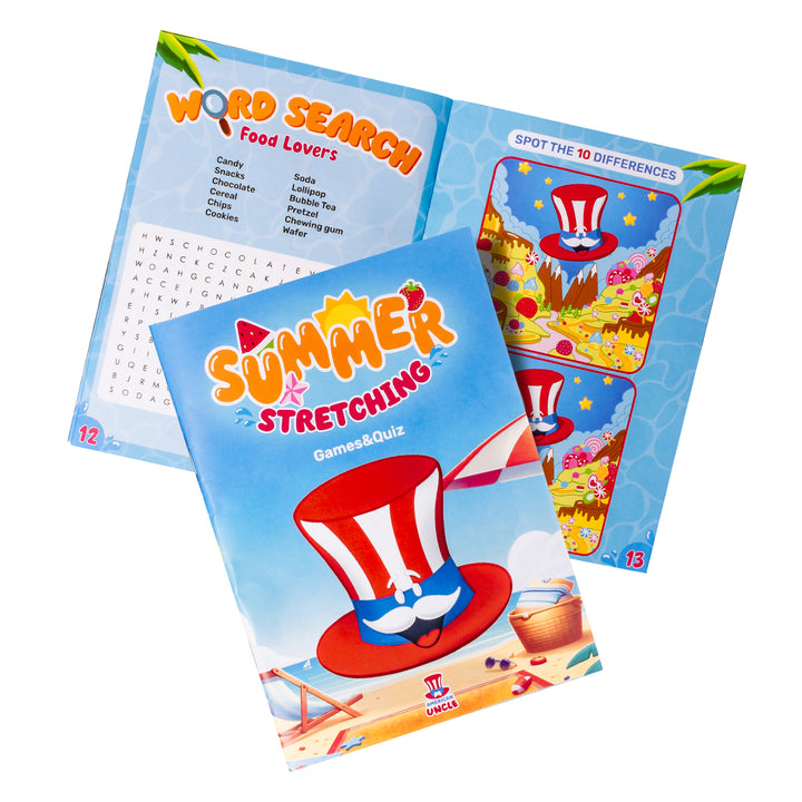 American Uncle Back to School Stretching, rivista estiva di giochi enigmistici