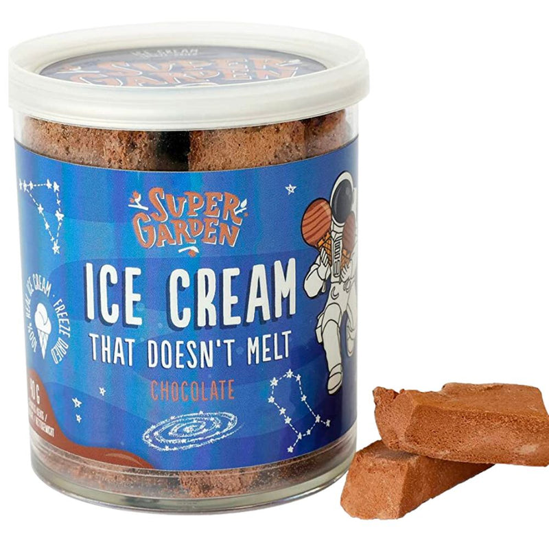 Confezione da 40g di gelato al cioccolato liofilizzato Super Garden Ice Cream Chocolate