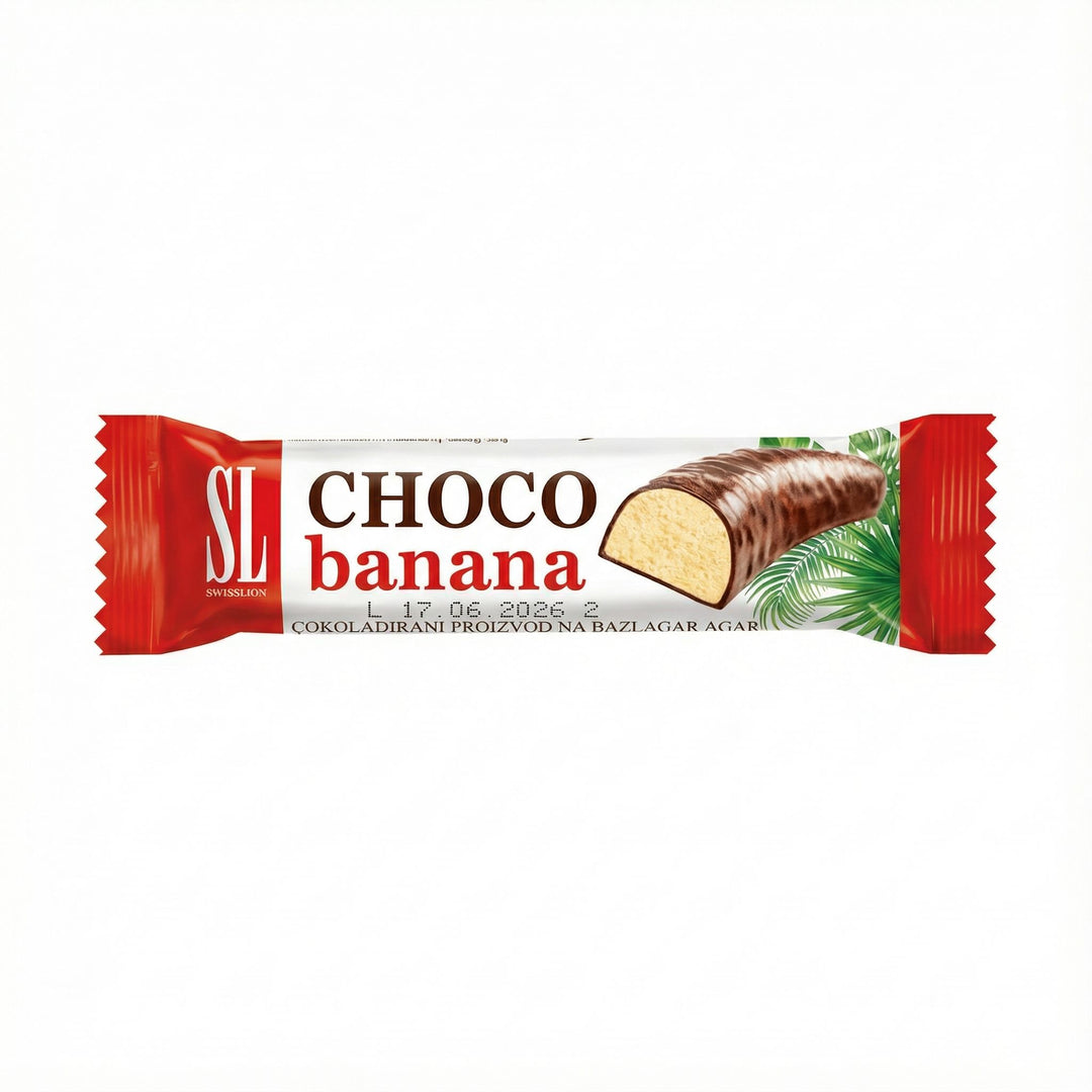 Swisslion Choco Banane - caramelle gommose al cioccolato 18g